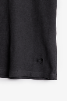Perfect Slim Ribbed Tee | Washed Black