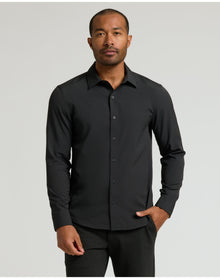 Performance Long Sleeve Dress Shirt | Black