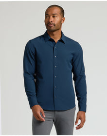 Performance Long Sleeve Dress Shirt | Navy