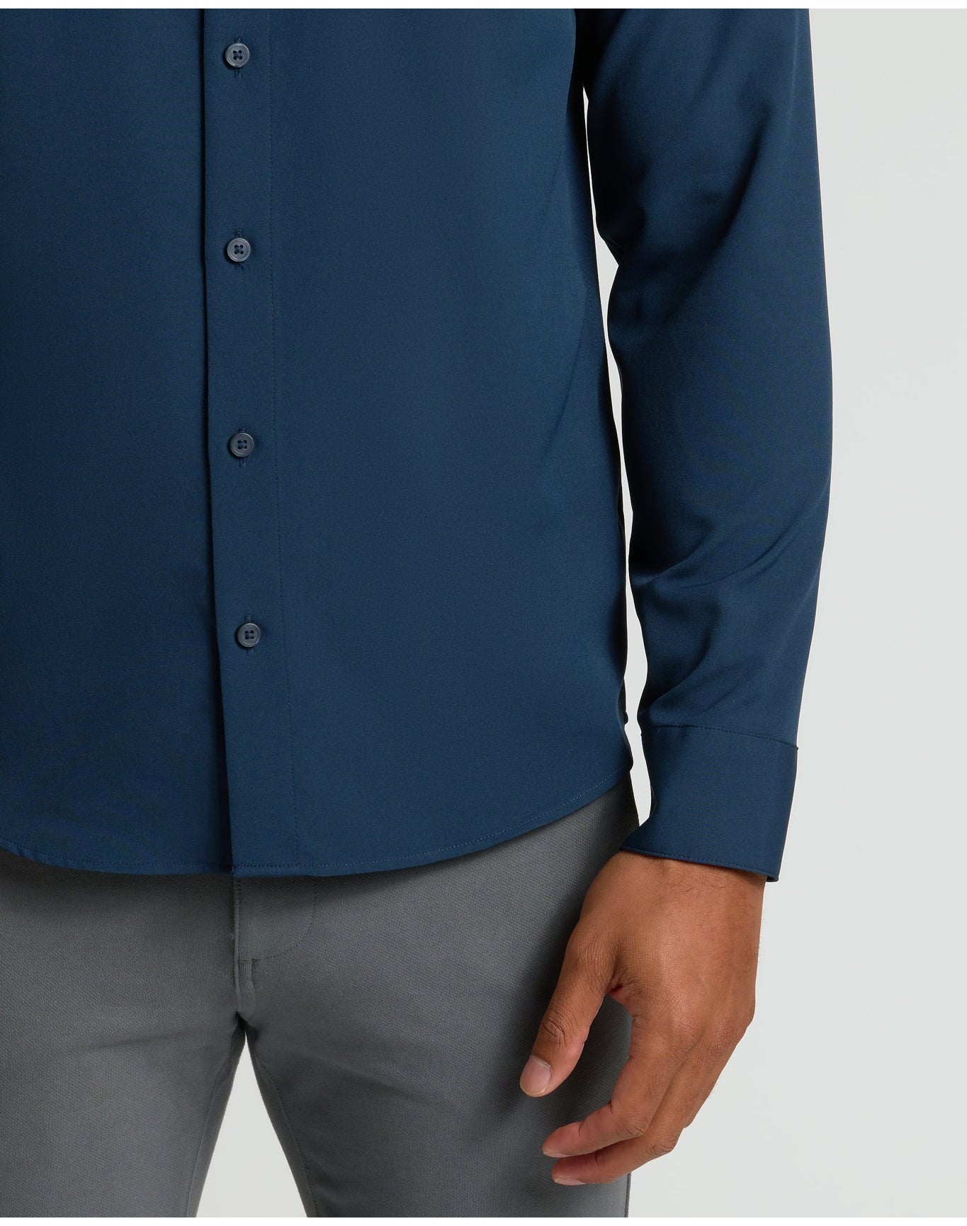 Performance Long Sleeve Dress Shirt | Navy
