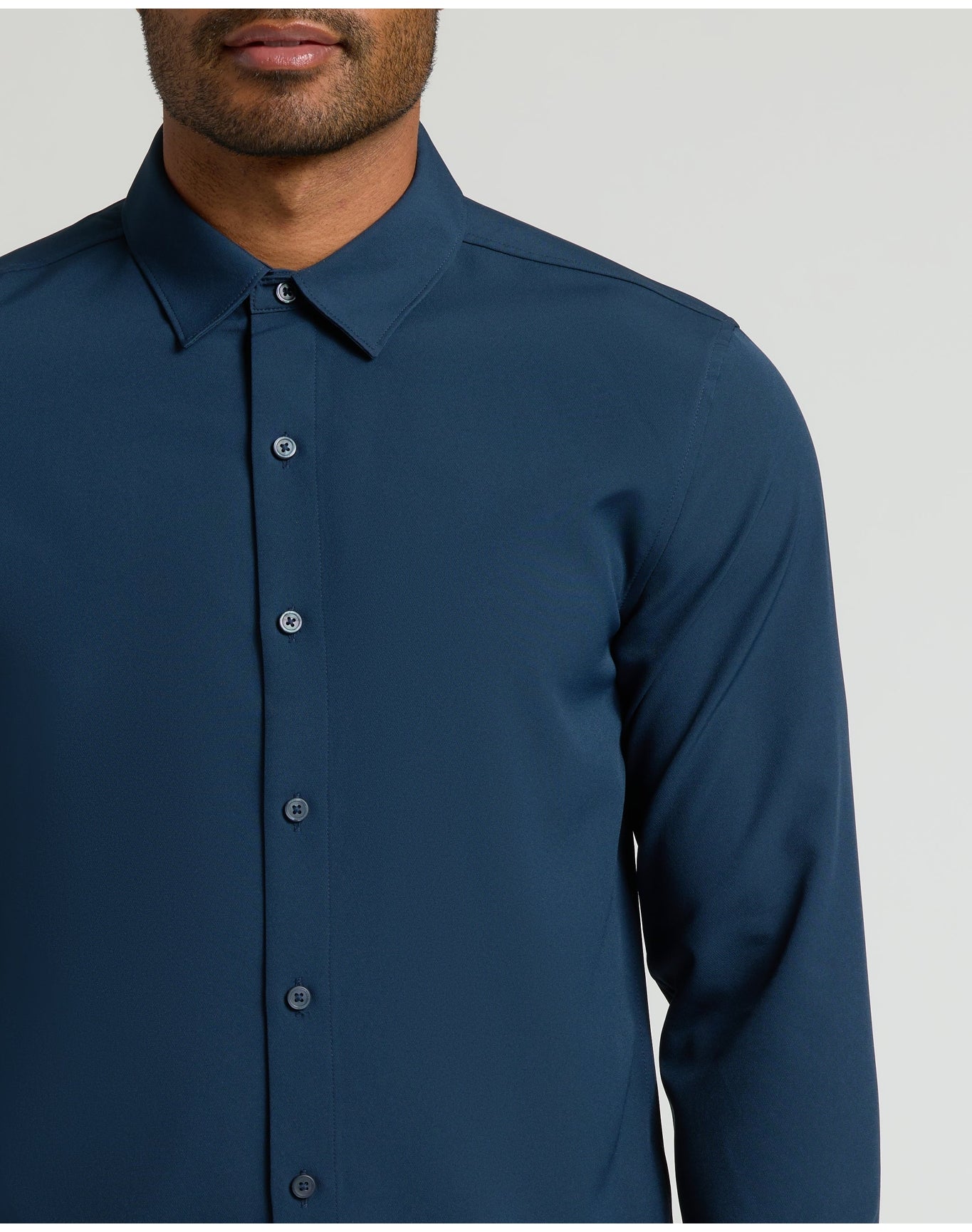 Performance Long Sleeve Dress Shirt | Navy