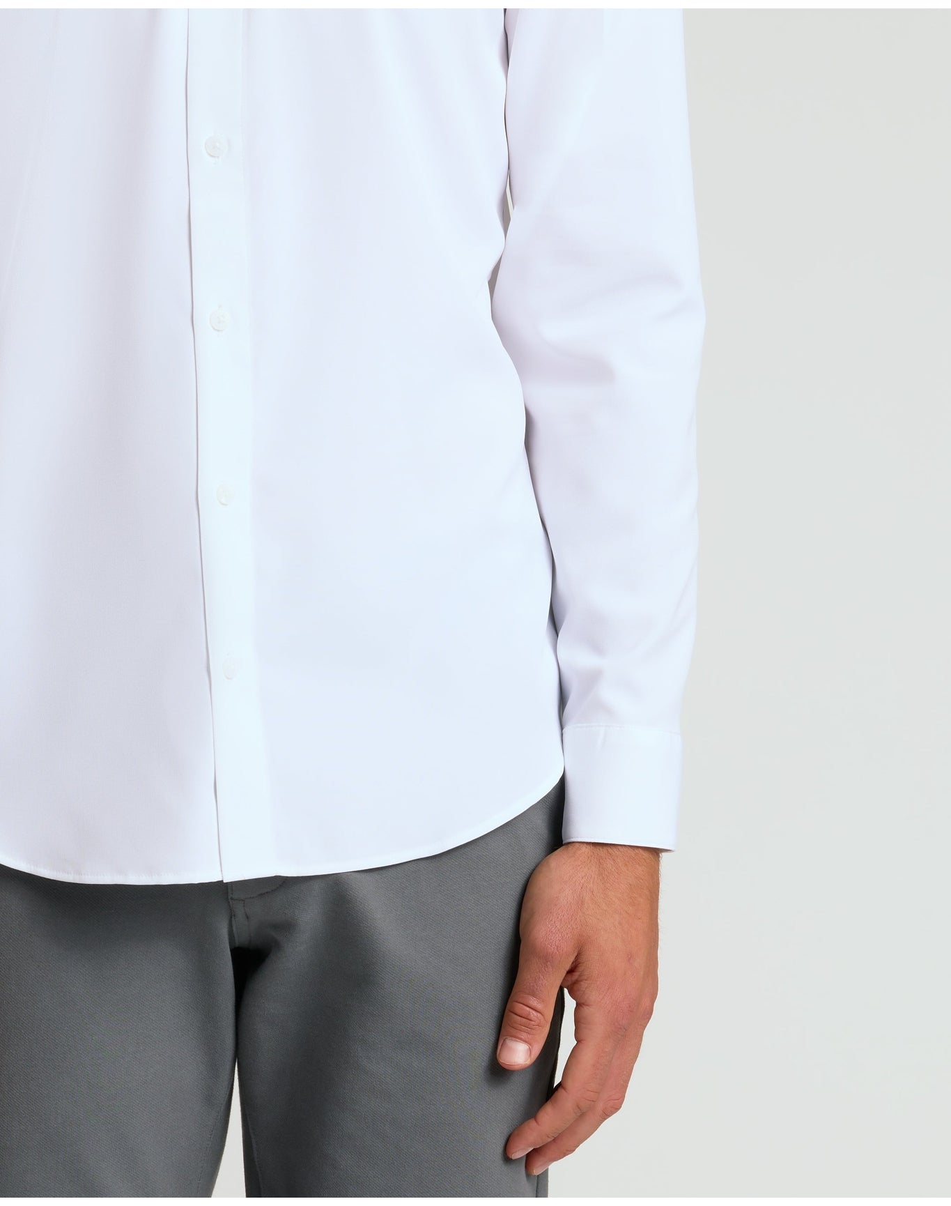Performance Long Sleeve Dress Shirt | White