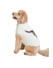 Pet | Cozychic Longhorn Skull Sweater | Cream-Dark Brown