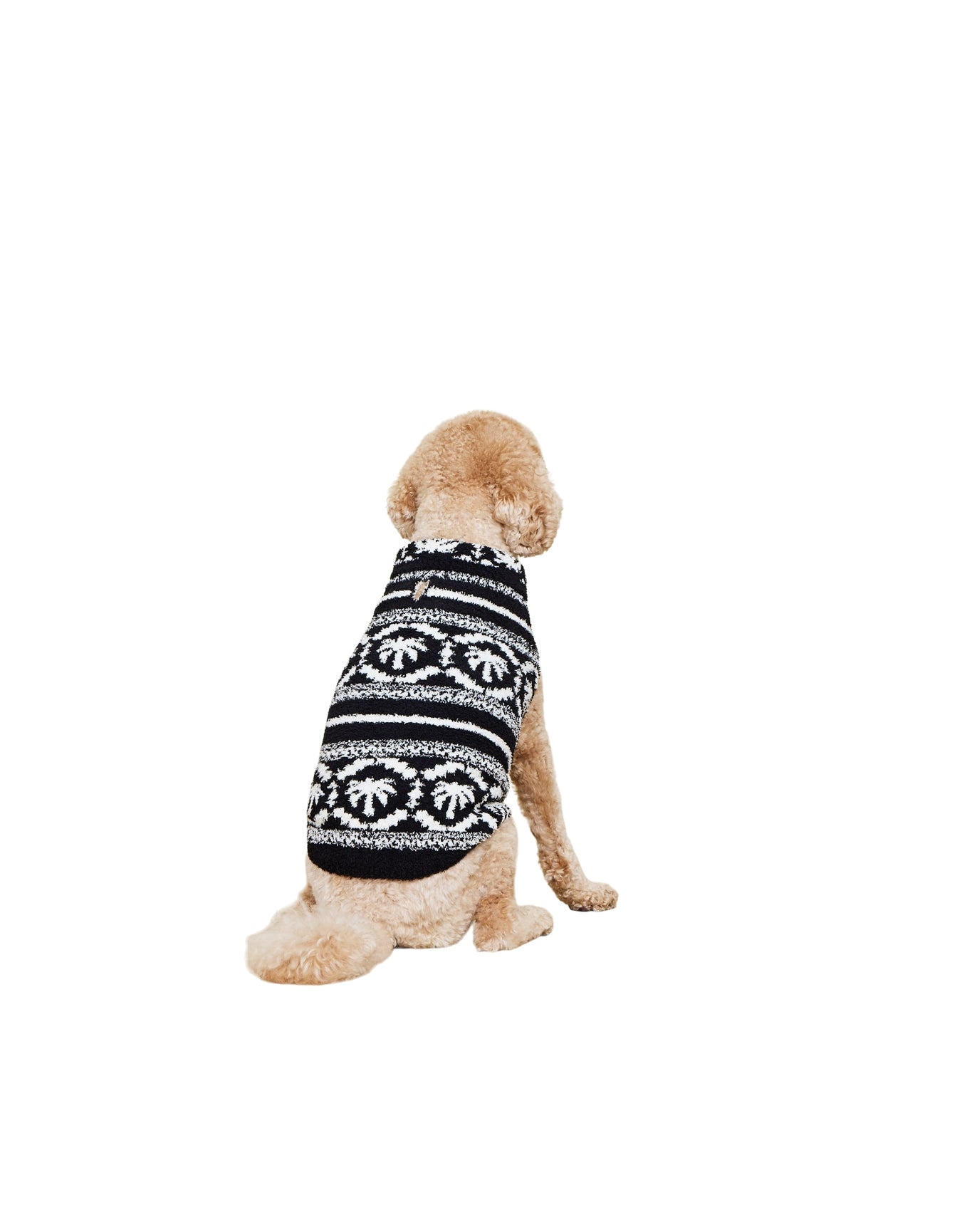 Pet | Cozychic Malibu Fair Isle Sweater | Black-Cream