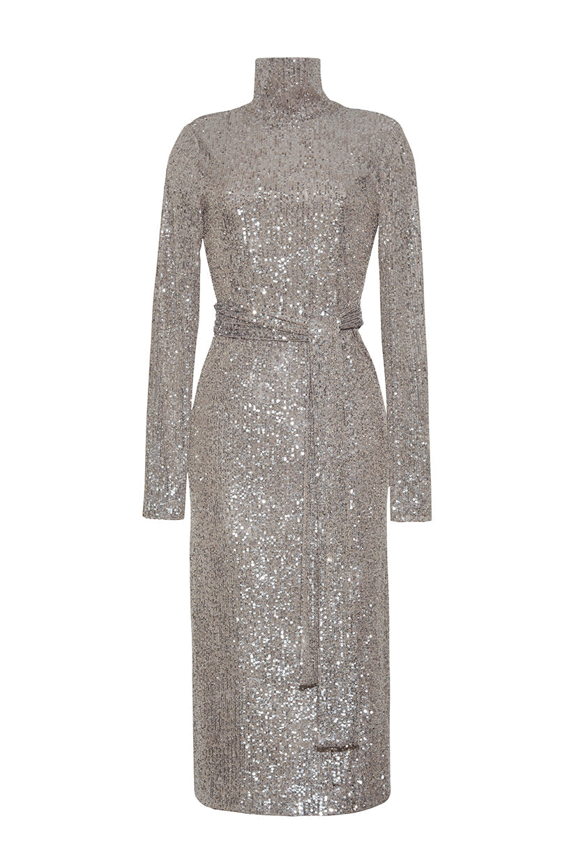 Piper Dress | Silver Sequins