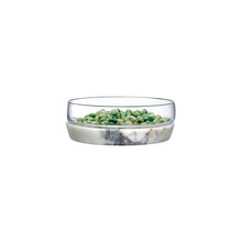 Chill Bowl With Marble Base - Large | Clear Crystal/Marble