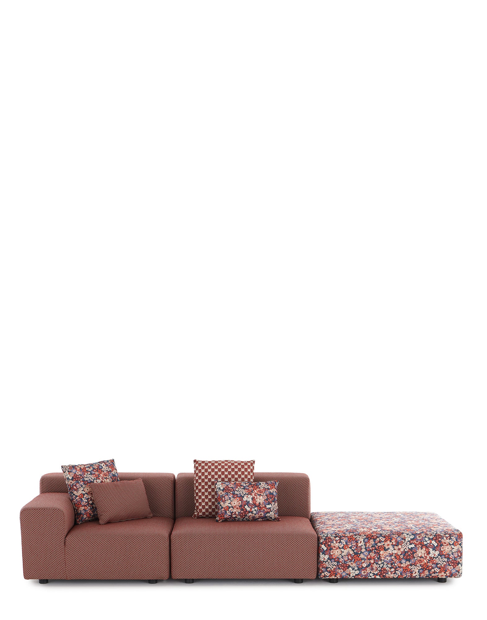 Plastics Outdoor Sofa - Left Arm | Single | Rust
