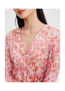 Pleated Dress | Pink