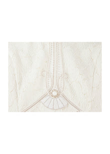 Pleated Lace Dress | Beige