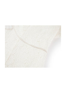 Pleated Lace Dress | Beige