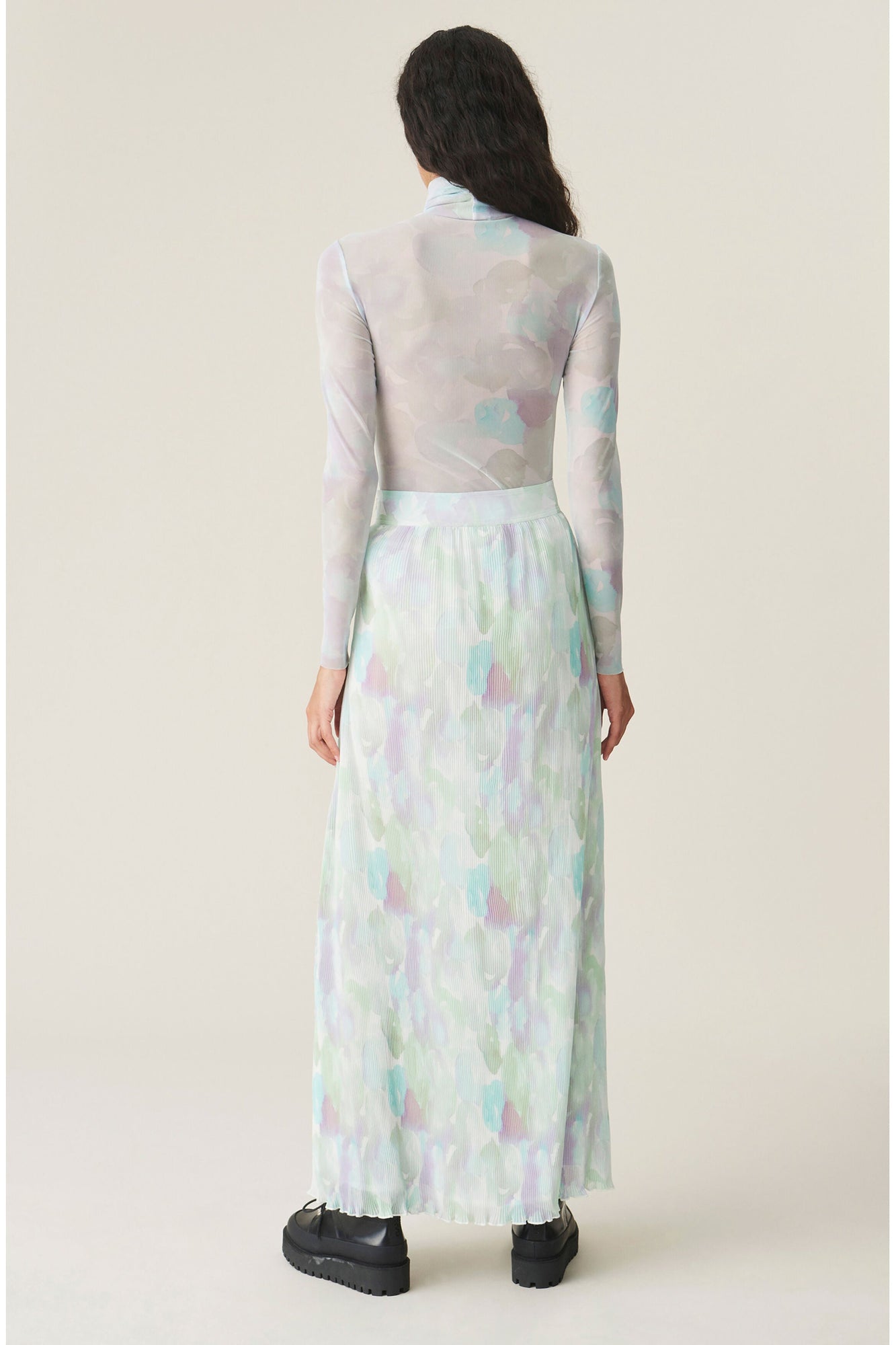 Pleated Maxi Skirt | Bright White