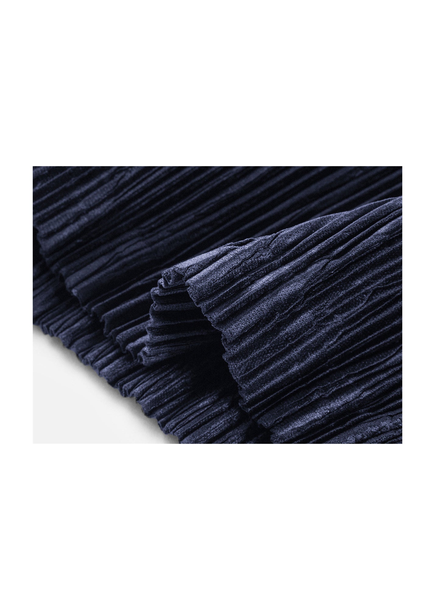 Pleated Slimming Dress | Navy