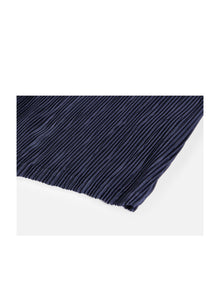 Pleated Textured Vest | Navy