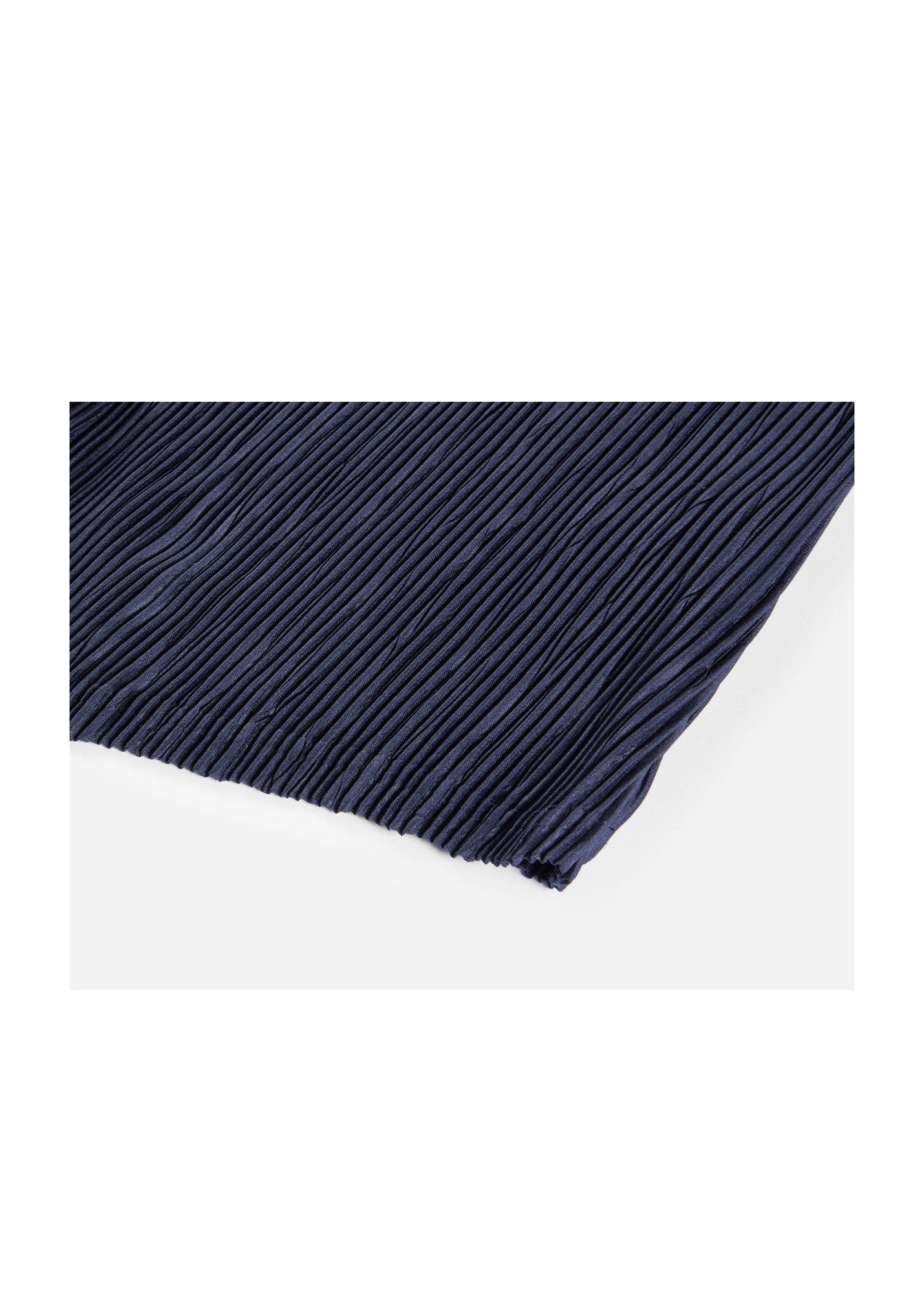 Pleated Textured Vest | Navy