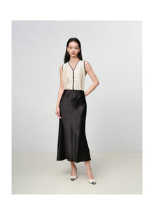 Pleated Vest | Beige