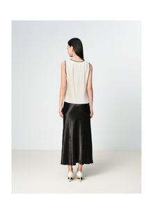 Pleated Vest | Beige