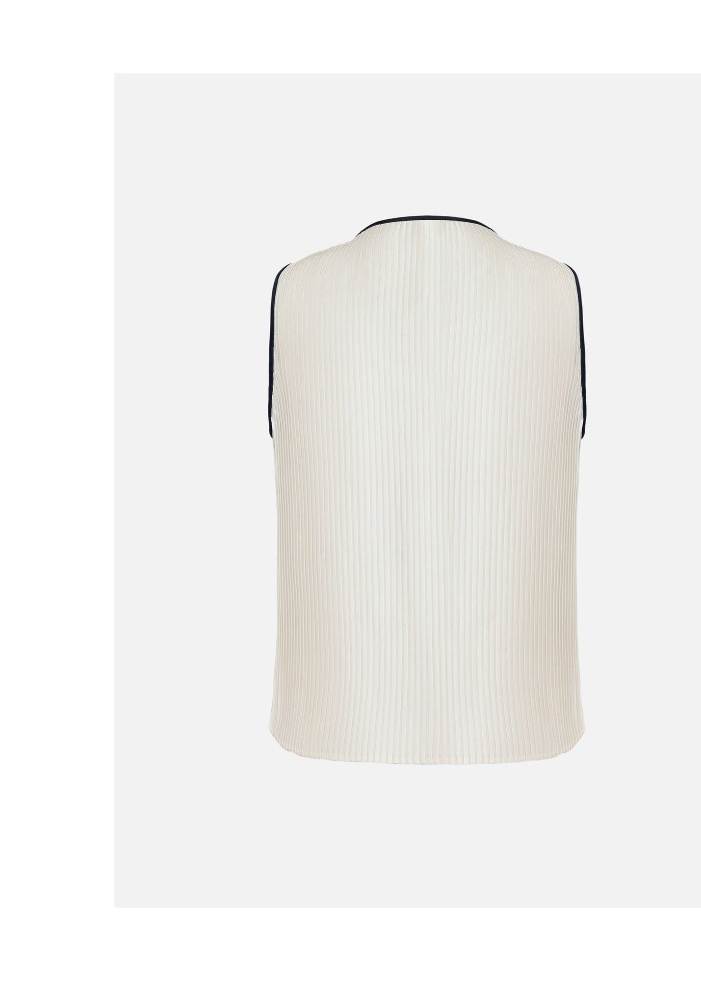 Pleated Vest | Beige