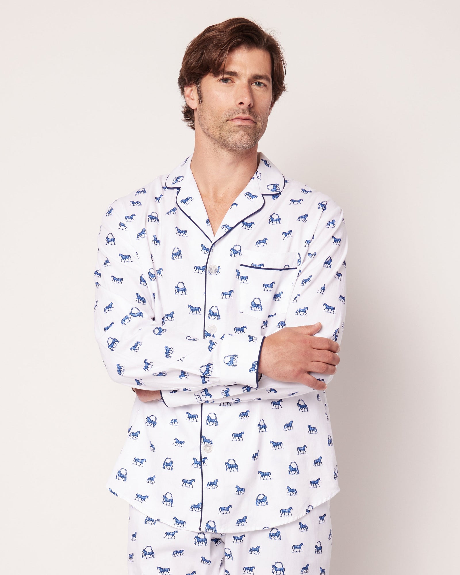 Men's Twill Pajama Set | The Equestrian