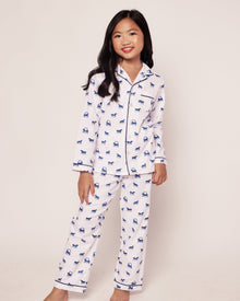 Kid's Twill Pajama Set | The Equestrian