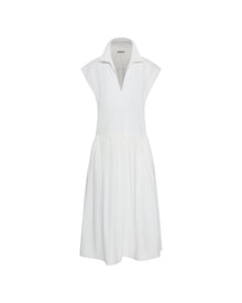 Popover Dress in Japanese Cotton Poplin | White