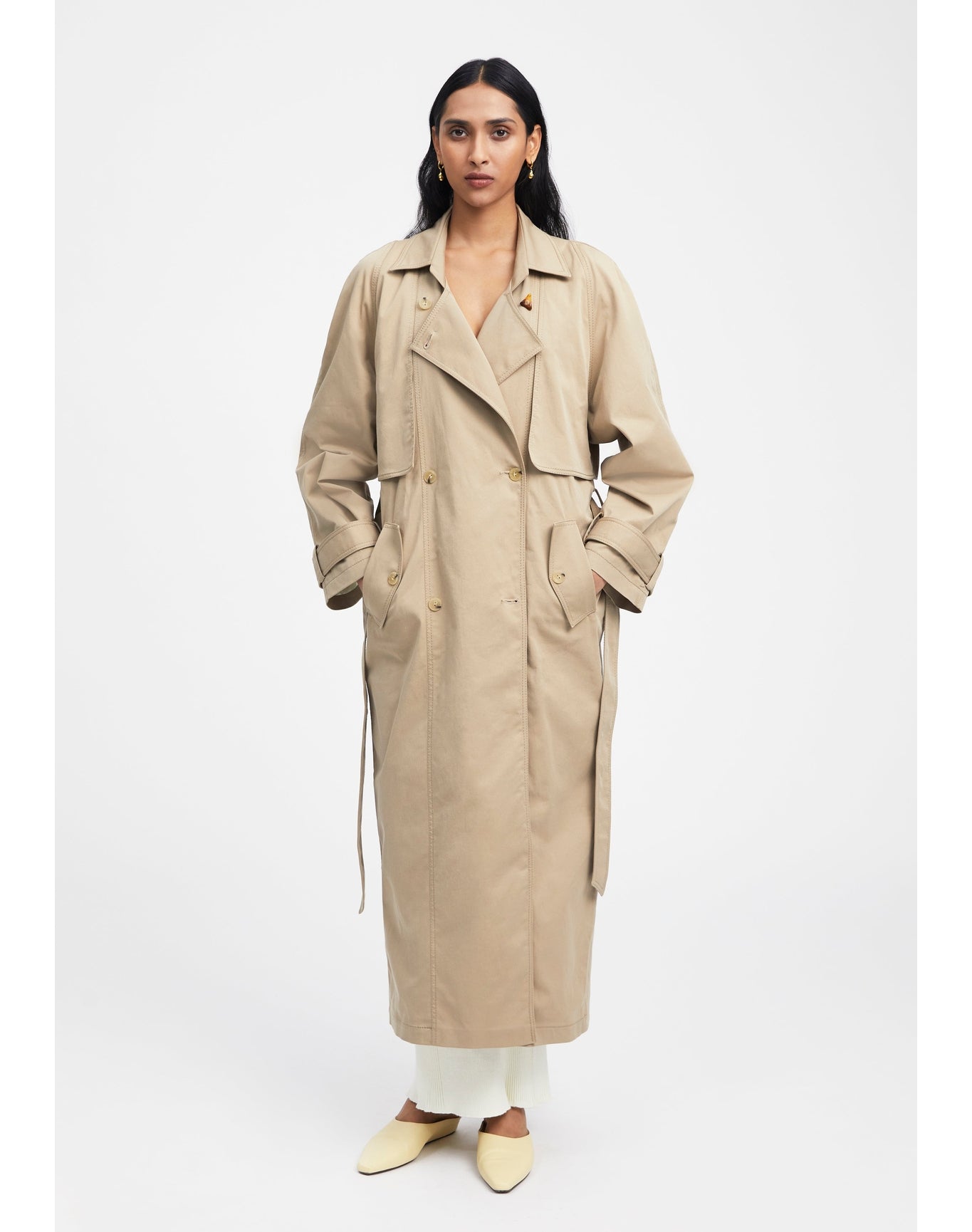 Poppy | Classic Trench Coat | Clay