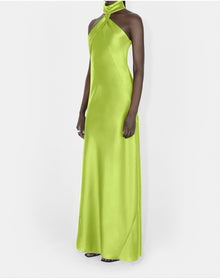 Portico Dress | Lime Yellow