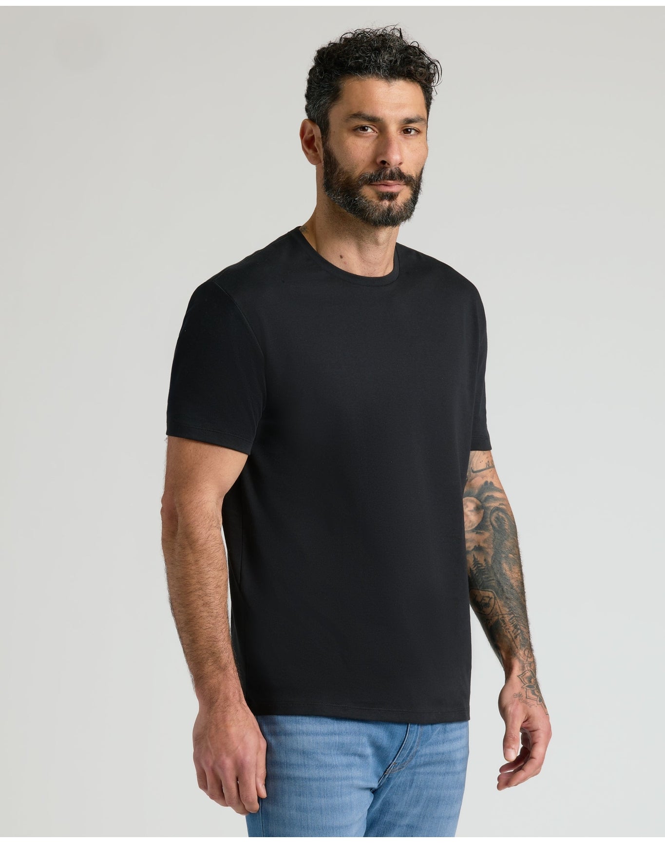 Premium Pima Crew Neck | Black