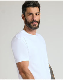 Premium Pima Crew Neck | White