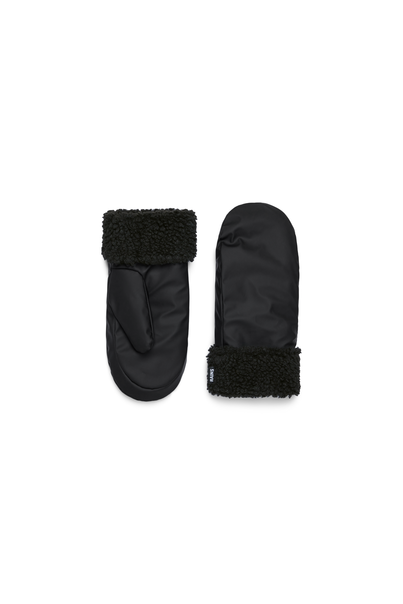 Puffer Fleece Mittens | Black