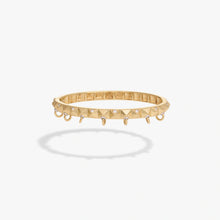 Awe Inspired Bracelets 14K Gold Vermeil / Small Sapphire Armor Hinge Cuff