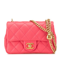 Chanel | Pre-Owned Mini Quilted Caviar Sweetheart Flap | Pink/Dark Pink