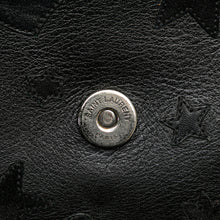 Saint Laurent | Pre-Owned Medium Monogram Heart Patchwork Chain Wallet | Black