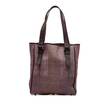 Burberry Pre-Owned Woven Canvas Tote | Women | Purple