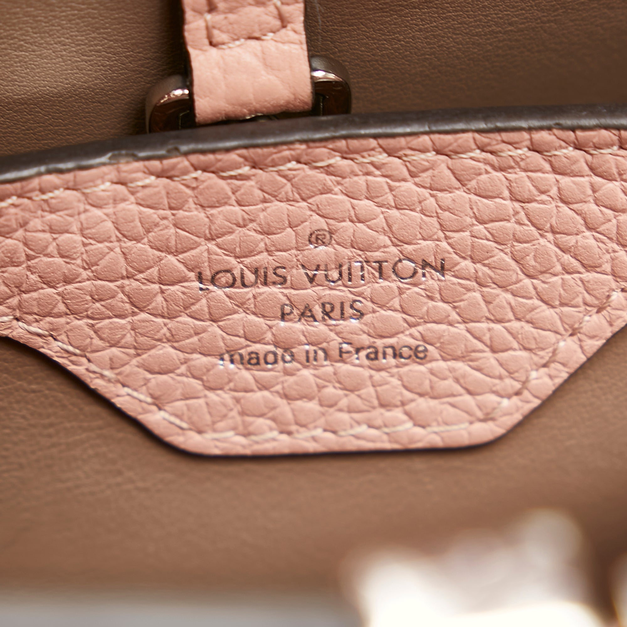 Louis Vuitton Pre-Owned Taurillon Capucines BB | Unisex | Pink x Light Pink