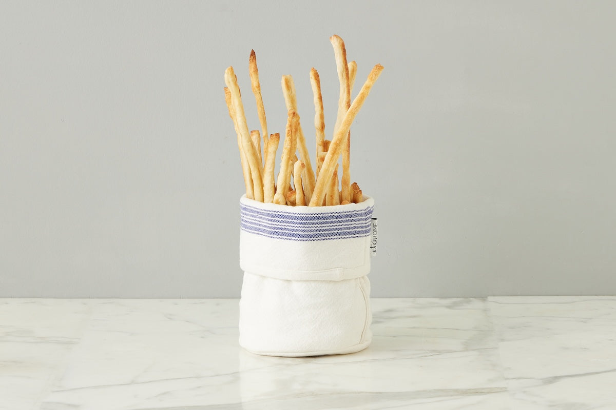 Bistro Bag | Vintage Navy Blue Stripe | Set of 2