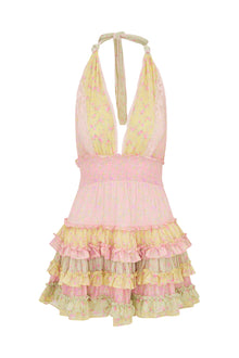 Quintelle Cotton Mixed Print Mini Dress | Taffy Twist