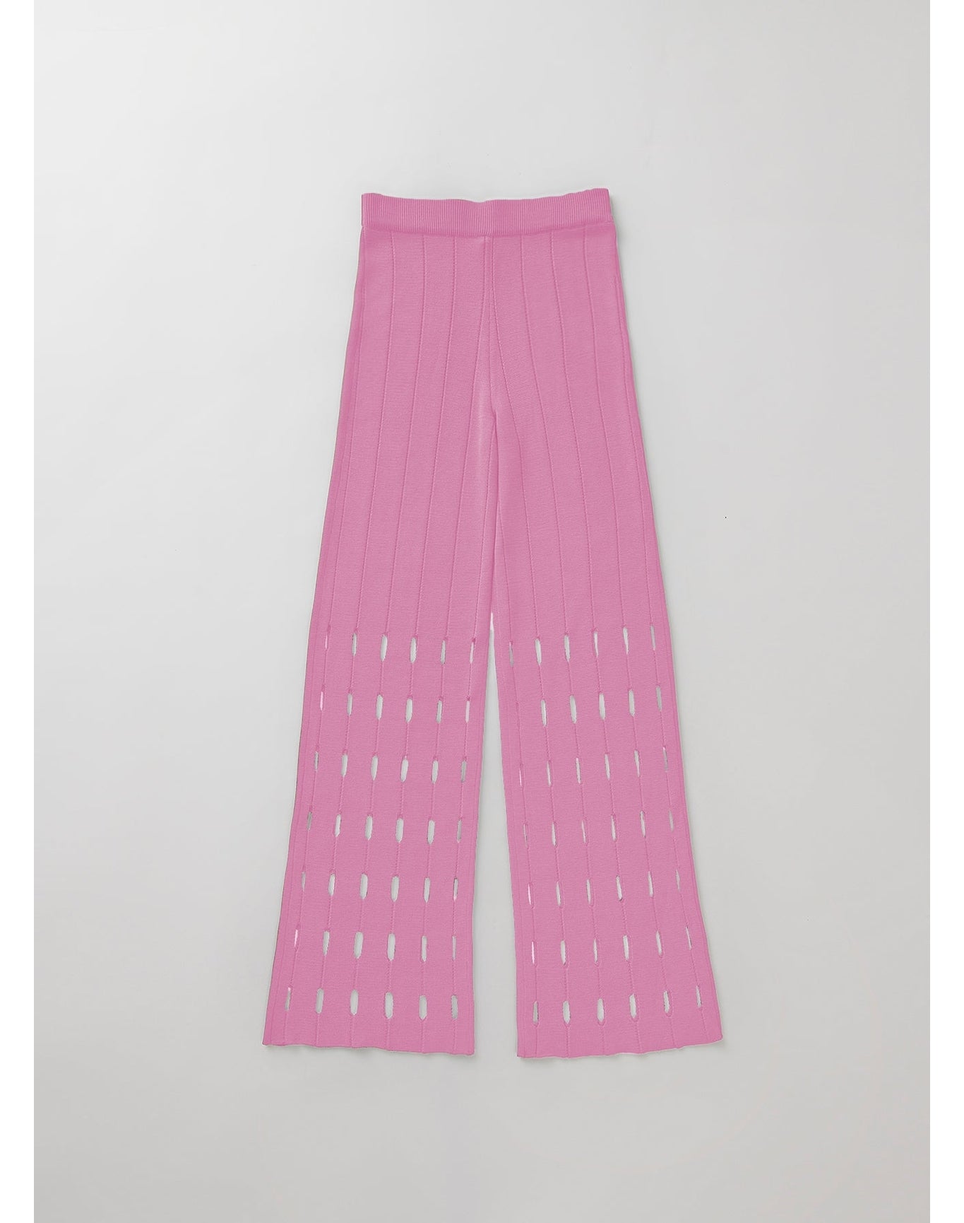 Quartz | Cut-Out Knit Pants | Electric Rose