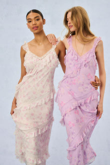 Radiance Heirloom Print Maxi Dress | Sterling Dusk