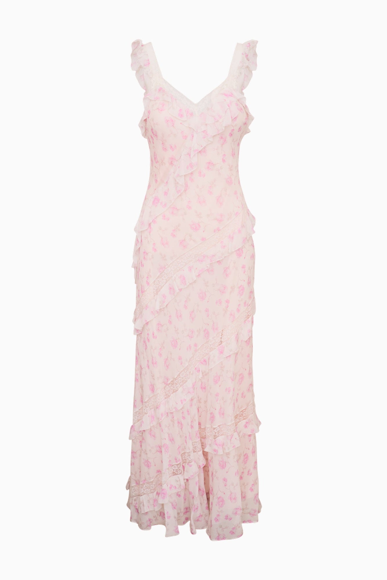 Radiance Heirloom Print Maxi Dress | Sterling Dusk