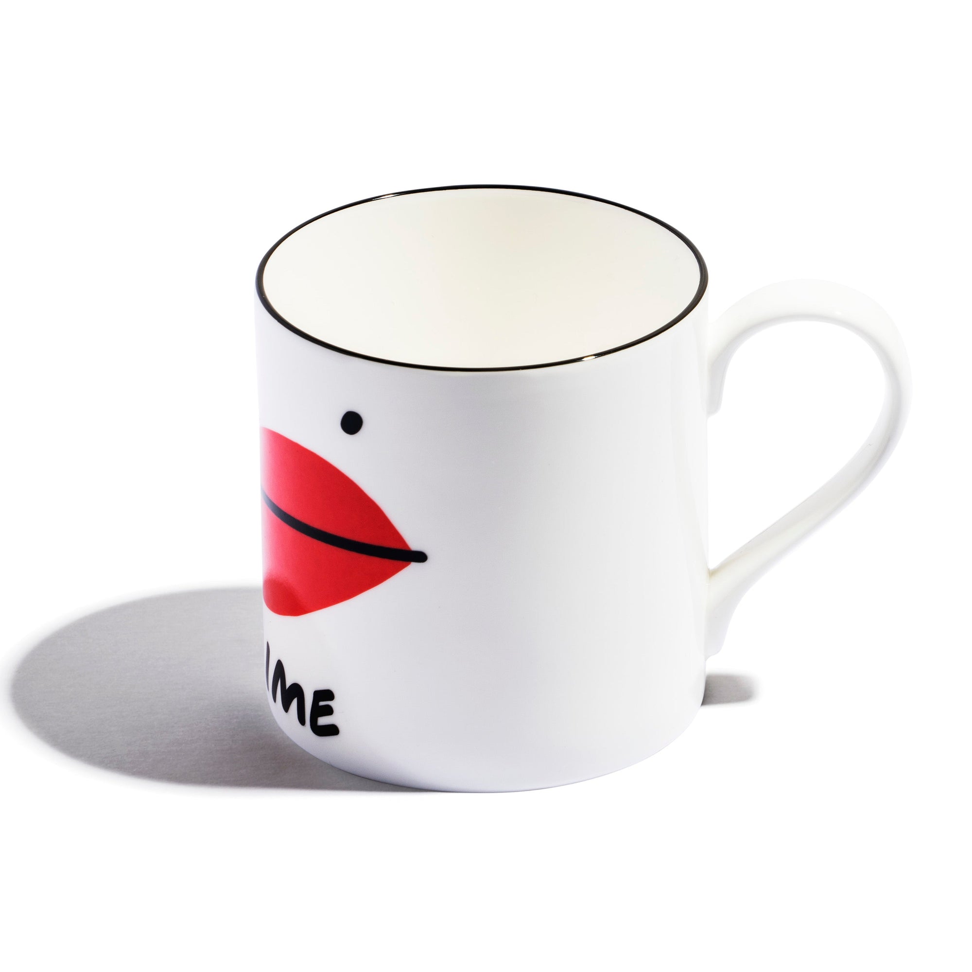 Large Mug (Set of 2) | Bone China | White | Je T'aime | Print Club London