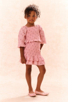 Girls Malva Cotton Top | Pink Dusk