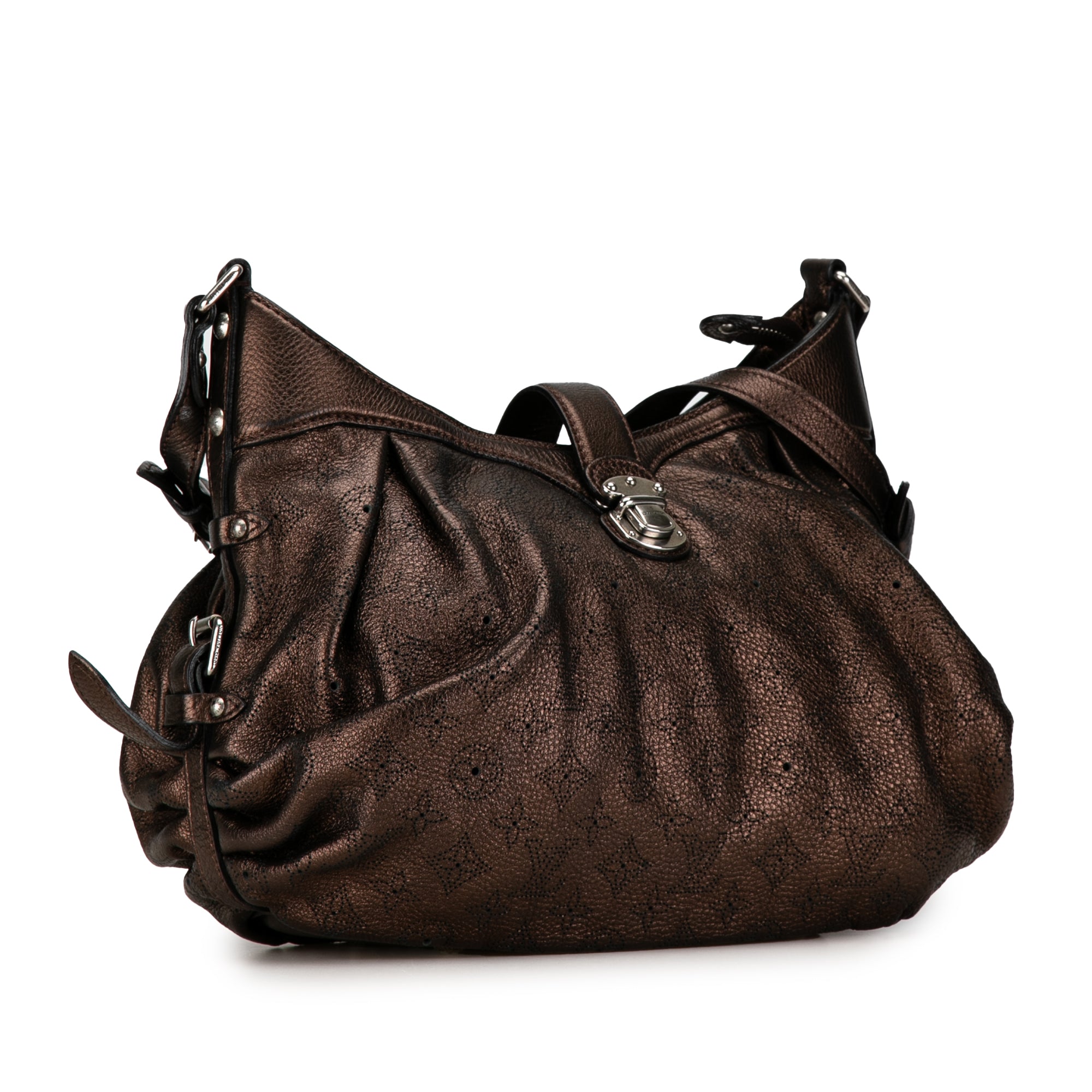 Louis Vuitton Pre-Owned Monogram Mahina XS | Women | Brown x Bronze