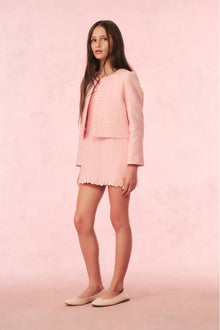 Girls Riviere Tweed Jacket | Strawberry Spritz