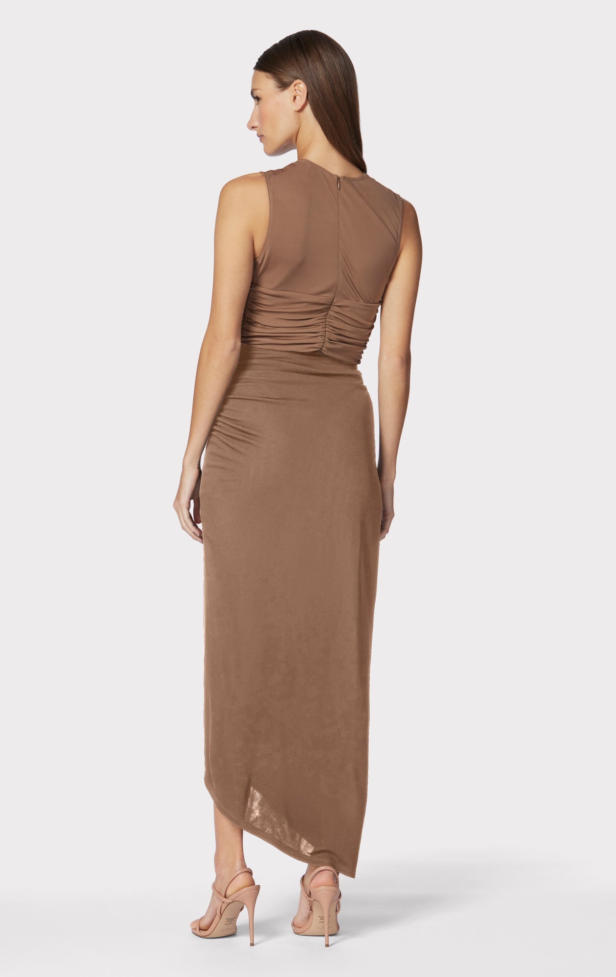 Ruched Jersey Midi Skirt | Toffee