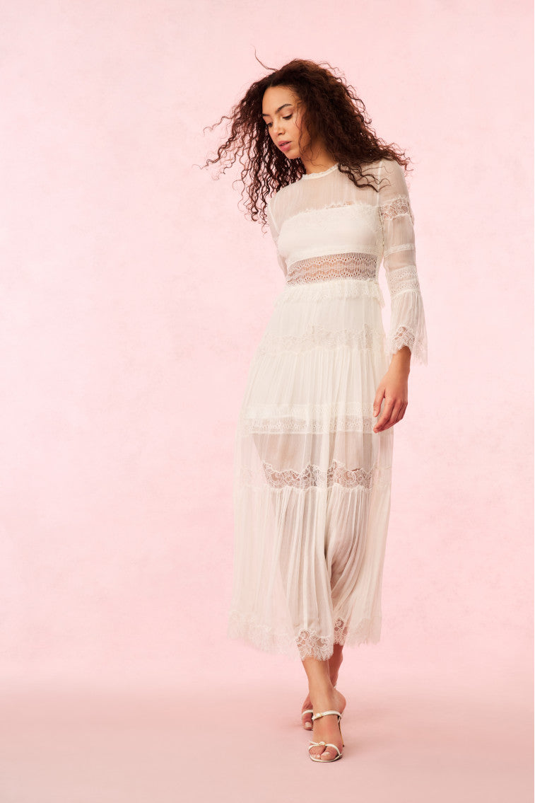Rosney Lace Maxi Dress | Ivory