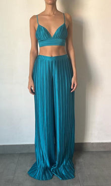 Womens | Bree Polyester Satin Bralette | Teal