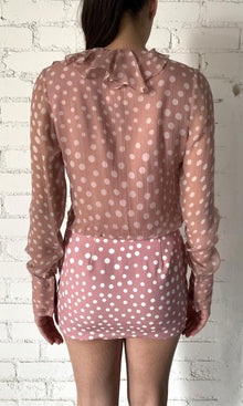 Womens | Jace Viscose Crinkle Chiffon Short Dress | Pink