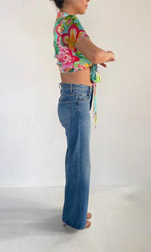 Rococo Sand | Lora Charmeuse Silk Top | Multi Color