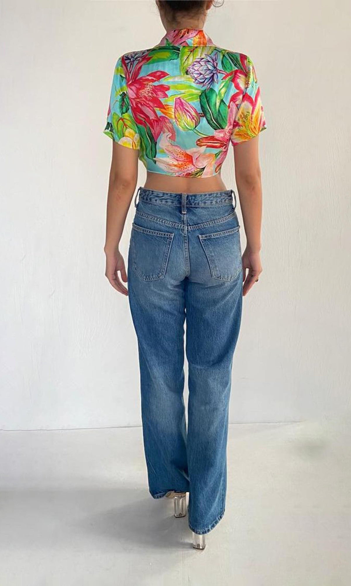 Rococo Sand | Lora Charmeuse Silk Top | Multi Color