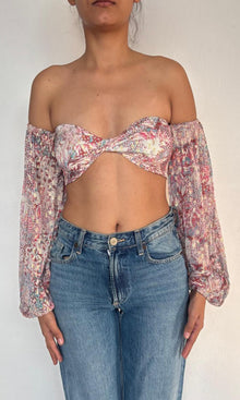 Womens | Paola Viscose Chiffon Dobby Top | Multi